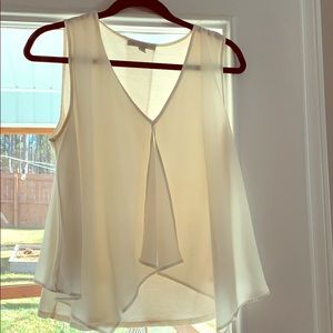 Cream Sleeveless blouse